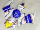 Mejores Carenados Moto Honda CBR1000RR 2004-2005 - Blanco Azul Amarillo Rothmans
