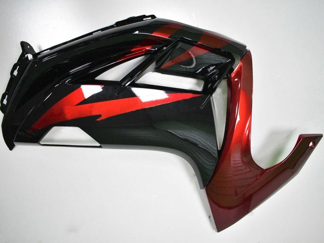 Mejores Carenados Moto Kawasaki EX650 2012-2016 - Rojo Negro Brillante