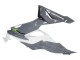 Mejores Carenados Moto Kawasaki ZX6R 2019-2022 - Blanco Gris Verde