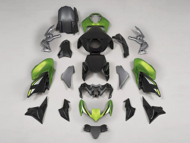 Mejores Carenados Moto Kawasaki Z900 2020-2024 - Negro Verde