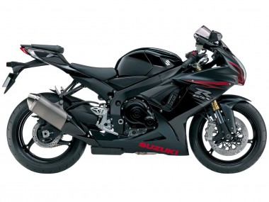Mejores Carenados Moto Suzuki GSXR 600/750 2011-2024 - Negro Mate Rojo