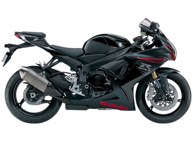 Mejores Carenados Moto Suzuki GSXR 600/750 2011-2024 - Negro Mate Rojo