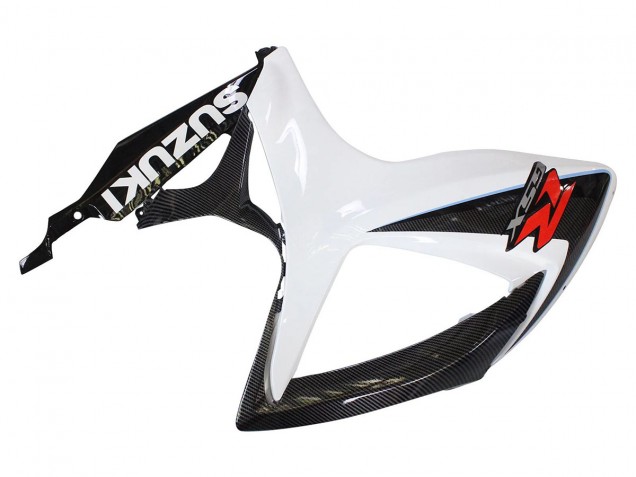 Mejores Carenados Moto Suzuki GSXR 600/750 2006-2007 - Negro Blanco FibraCarbono Estilo