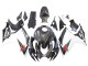 Mejores Carenados Moto Suzuki GSXR 600/750 2006-2007 - Negro Blanco FibraCarbono Estilo