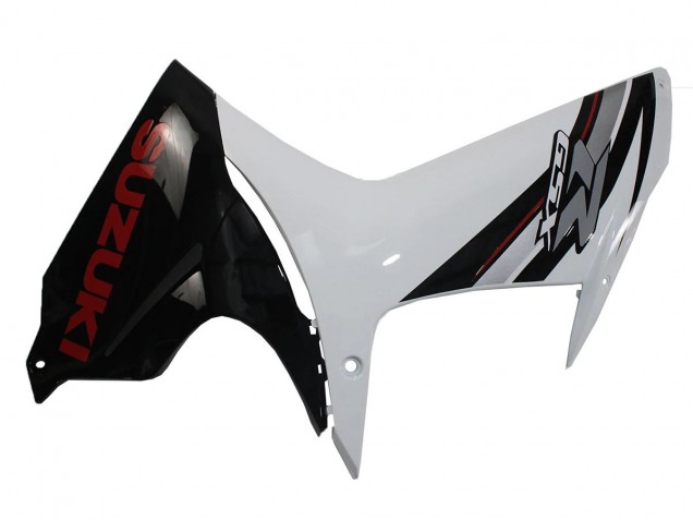 Mejores Carenados Moto Suzuki GSXR 600/750 2011-2024 - Blanco Negro Brillante
