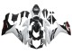 Mejores Carenados Moto Suzuki GSXR 600/750 2011-2024 - Blanco Negro Brillante