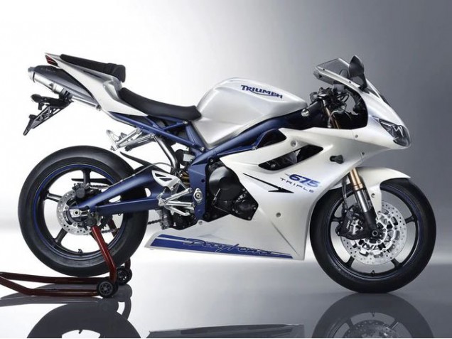Mejores Carenados Moto Triumph Daytona 675 2006-2008 - Blanco Azul