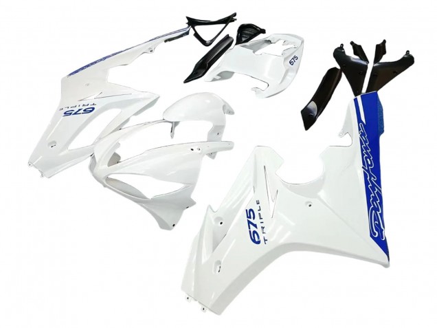 Mejores Carenados Moto Triumph Daytona 675 2006-2008 - Blanco Azul