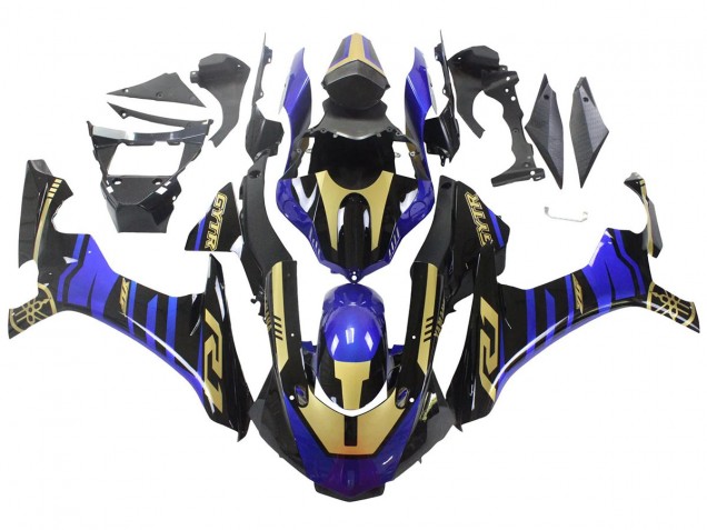 Mejores Carenados Moto Yamaha YZF R1 2015-2019 - Azul Oro Negro