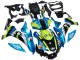 Mejores Carenados Moto Yamaha YZF R1 2015-2019 - Azul Verde Negro Tiburón