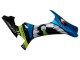 Mejores Carenados Moto Yamaha YZF R1 2015-2019 - Azul Verde Negro Tiburón