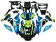 Mejores Carenados Moto Yamaha YZF R1 2015-2019 - Azul Verde Negro Tiburón