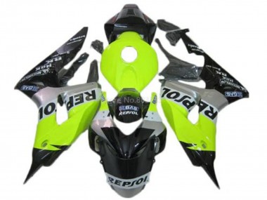 Mejores Carenados Moto Honda CBR1000RR 2006-2007 - Verde Plata Negro Brillante Repsol