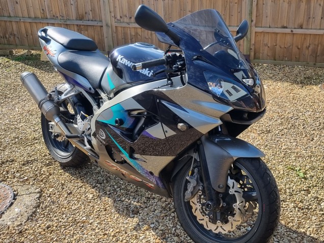 Mejores Carenados Moto Kawasaki Ninja ZX9R 2002-2003 - Azul Plata
