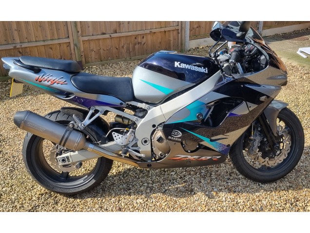 Mejores Carenados Moto Kawasaki Ninja ZX9R 2002-2003 - Azul Plata