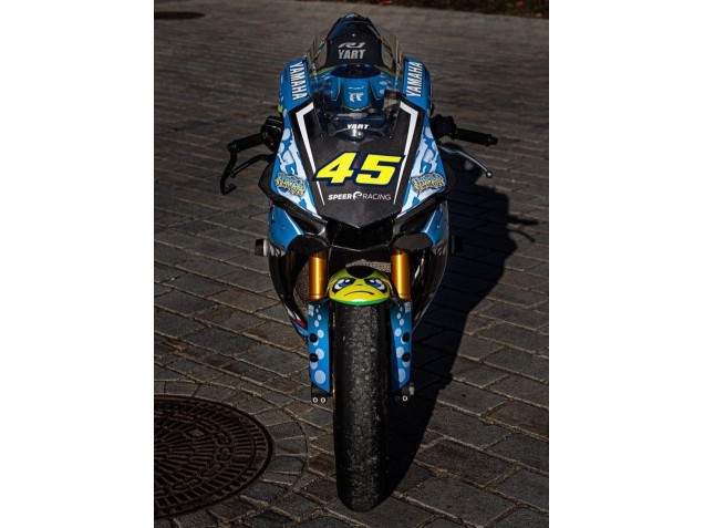 Mejores Carenados Moto Yamaha YZF R1 2015-2019 - Azul Amarillo Tiburón