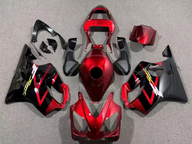 Mejores Carenados Moto Honda CBR600 F4i 2001-2003 - Rojo Caramelo Negro