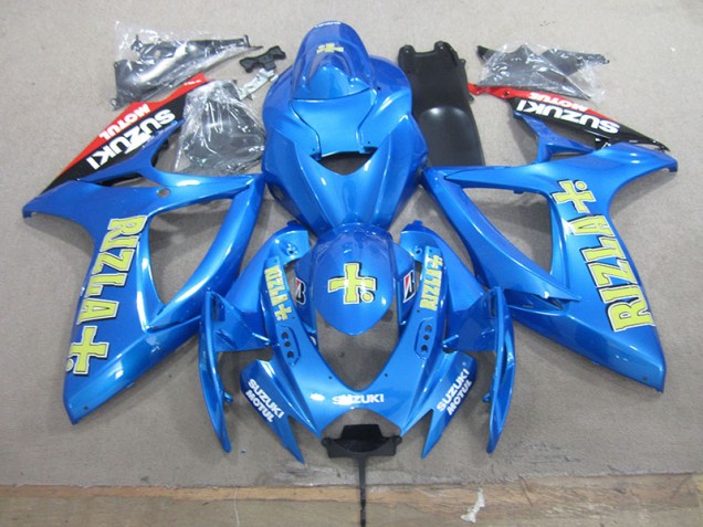Moto Plástica GSXR 750 K6 2006-2007 - Azul Amarillo Rizla