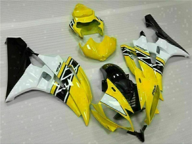 Moto Plástica R6 2006-2007 - Amarillo Blanco Negro