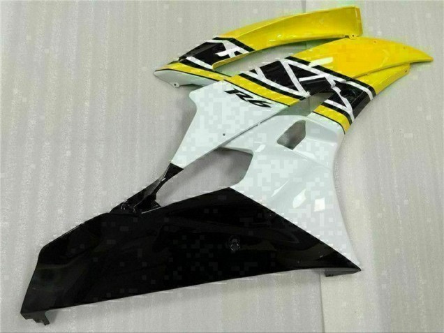 Moto Plástica R6 2006-2007 - Amarillo Blanco Negro