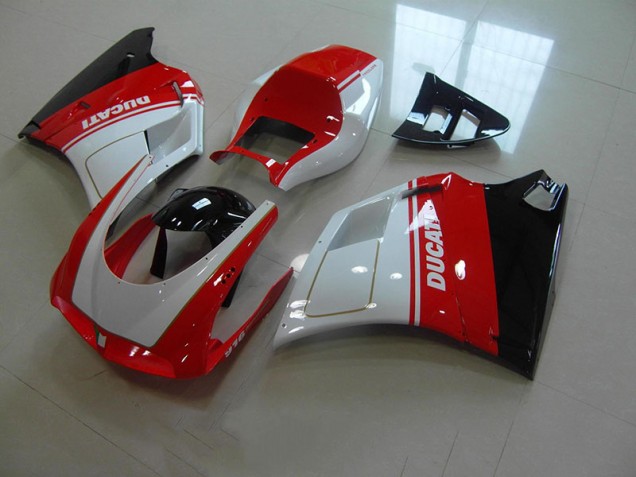 Moto Plástico Ducati 748 916 996 996S 1993-2005 - Rojo Blanco Moto Plástico Ducati 748 916 996 996S 1993-2005 - Rojo Blanco