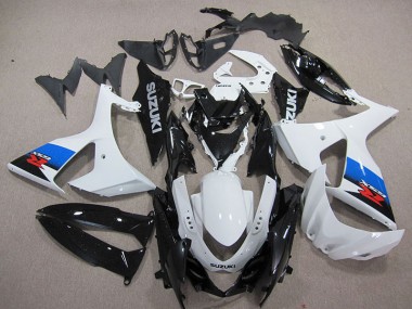 Moto Plástico GSXR 1000 K9 2009-2016 - Blanco Negro