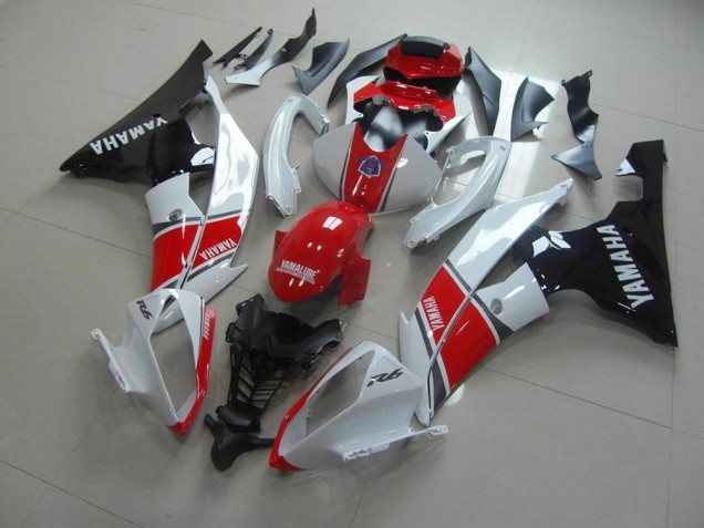 Moto Plástico R6 2008-2016 - Rojo Blanco Negro