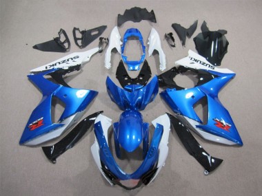 Plástica Moto GSXR 1000 K9 2009-2016 - Azul Blanco