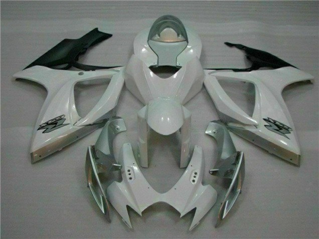 Plástica Moto GSXR 600 / 750 K6 2006-2007 - Blanco Plata