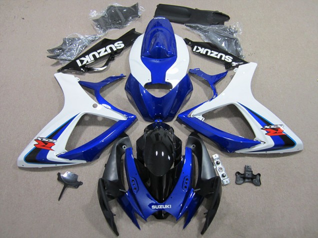 Plástica Moto GSXR 600 K6 2006-2007 - Azul Blanco Plástica Moto GSXR 600 K6 2006-2007 - Azul Blanco