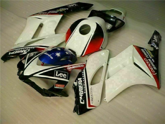 Plástico Moto CBR 1000 RR 2004-2005 - Blanco Negro