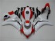Plástico Moto CBR 1000 RR 2008-2011 - Blanco Rojo Plástico Moto CBR 1000 RR 2008-2011 - Blanco Rojo