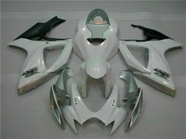 Plástico Moto GSXR 600 / 750 K6 2006-2007 - Blanco Plata