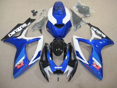 Plástico Moto GSXR 600 K6 2006-2007 - Azul Blanco
