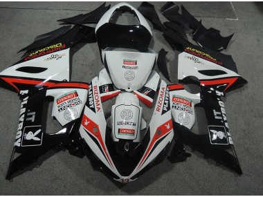 Plástico Moto ZX6R 2005-2006 - Blanco Negro Rizoma Playboy